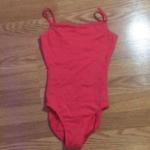 Coral ballet leotard